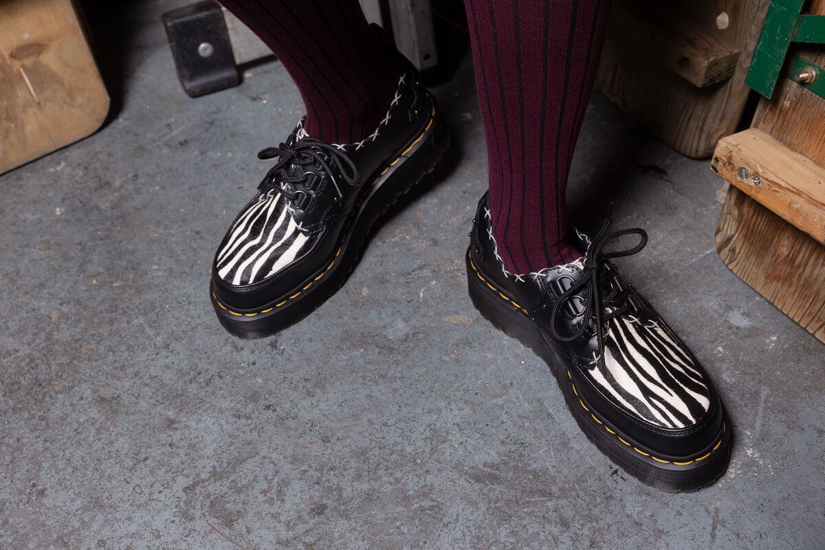 Dr. Martens Creepers Collection ft. Ramsey Monk Kiltie, Quad 3-Eye